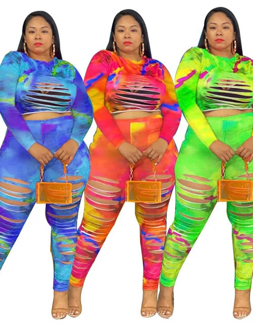 Load image into Gallery viewer, Sexy Rainbow Print Long Sleeve Night Party Club Skinny Jumpsuit Women 2023 Autumn Outfit Streetwear Rompers Overalls
